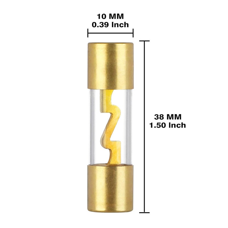 Carviya in-line AGU Fuse Holder for 4-10 Gauge AWG Wire / 6 Gauge & 8 Gauge/with Four 30A AGU Fuses for Car Audio/Alarm/Amplifier/Compressors/Auto Parts/Automotive/Marine/Industrial (30Amp, 2 Pack) - Image 5